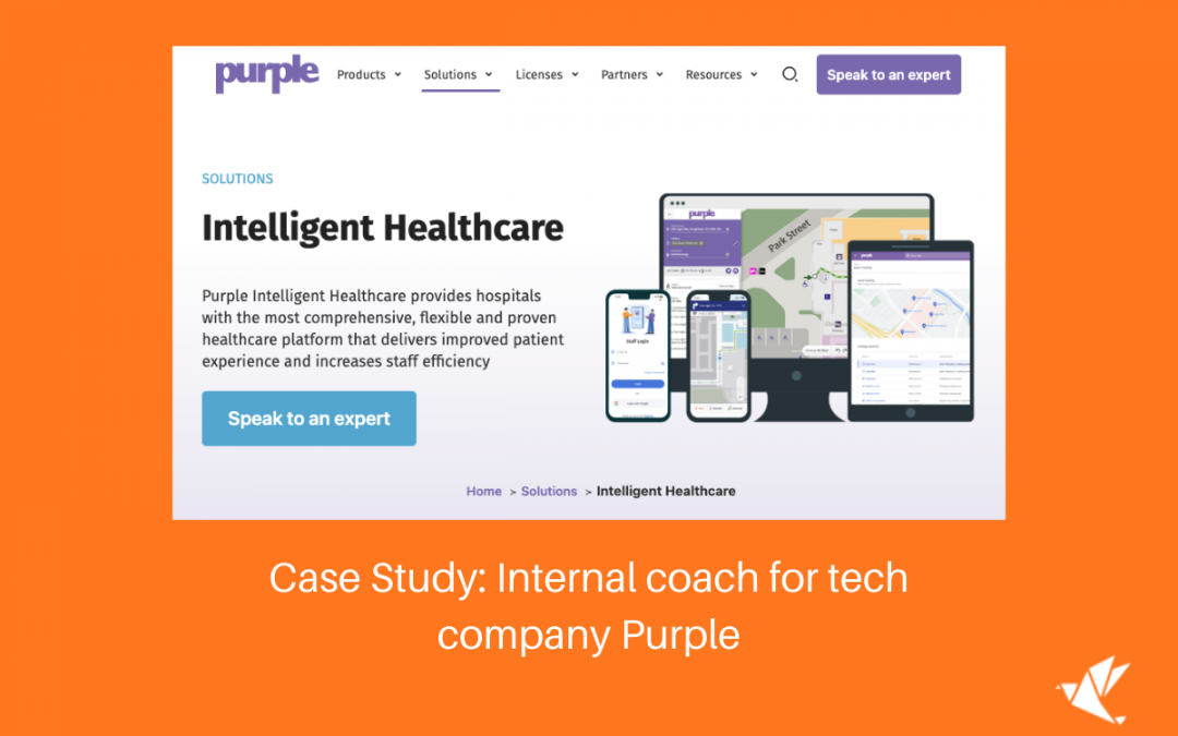 Image of purple website homepage